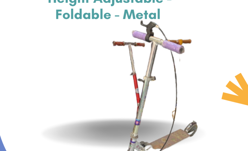 Kick Scooty for Kids – Height Adjustable, Foldable, Sturdy Metal Frame – Safe & Smooth Ride