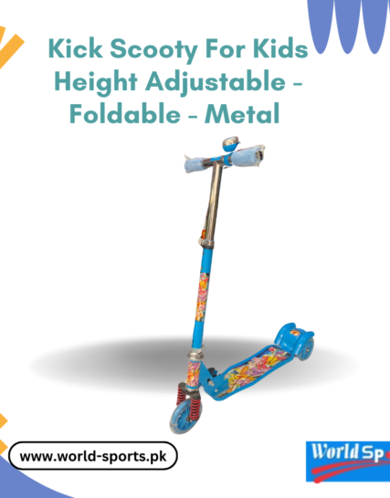 Kick Scooty for Kids – Height Adjustable, Foldable, Sturdy Metal Frame – Safe & Smooth Ride