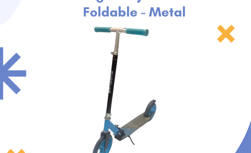 Kick Scooty for Kids – Height Adjustable, Foldable, Sturdy Metal Frame – Safe & Smooth Ride