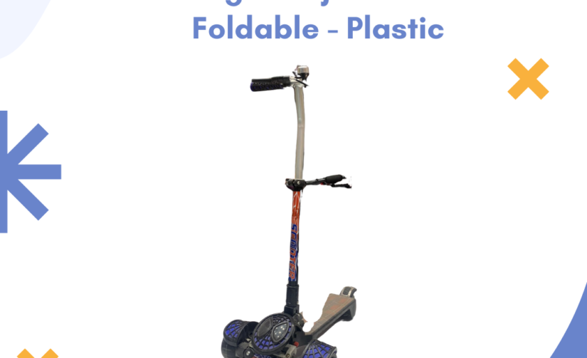 Kick Scooty for Kids – Height Adjustable, Foldable, Lightweight Plastic Frame – Fun & Safe Ride