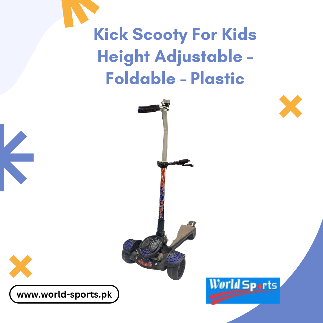 Kick Scooty for Kids – Height Adjustable, Foldable, Lightweight Plastic Frame – Fun & Safe Ride