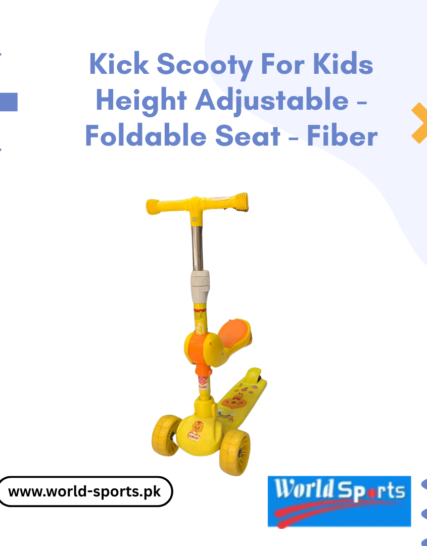 Kick Scooty for Kids – Height Adjustable, Foldable with Seat, Fiber Body – Safe & Durable Ride