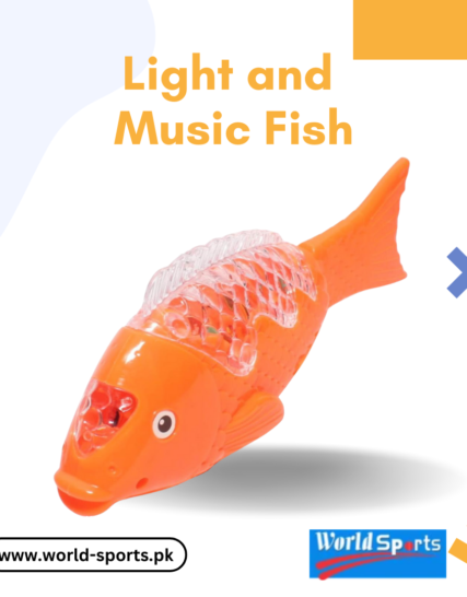 Light and Music Fish – Interactive Flashing Fish Toy with Sound & LED Lights