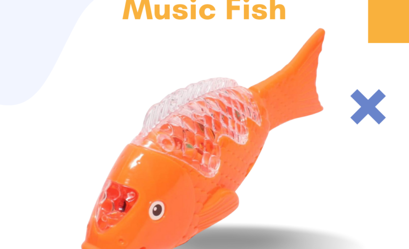 Light and Music Fish – Interactive Flashing Fish Toy with Sound & LED Lights