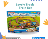 Lovely Track Train Set – Battery Operated Toy Train with Tracks & Lights
