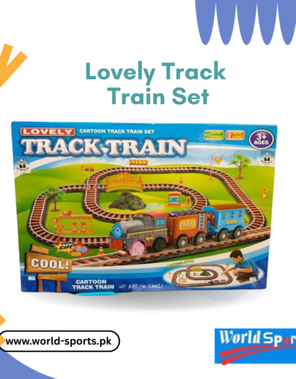 Lovely Track Train Set – Battery Operated Toy Train with Tracks & Lights