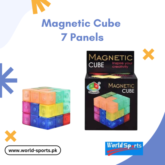 Magnetic Cube 7 Panels – Transformable Puzzle Cube for Creative & Brain-Boosting Fun