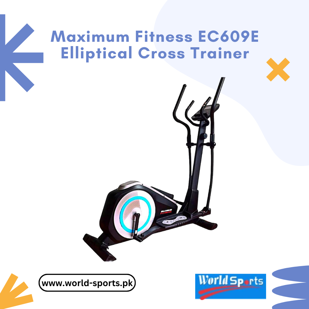 Maximum Fitness EC609E Elliptical Cross Trainer – Magnetic Resistance, LCD Display & Full-Body Cardio Workout Machine