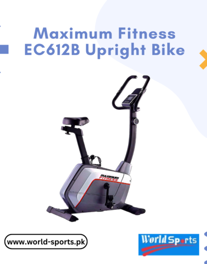 Maximum Fitness EC612B Upright Bike – Magnetic Exercise Bike with Adjustable Resistance, LCD Display & Comfortable Seat