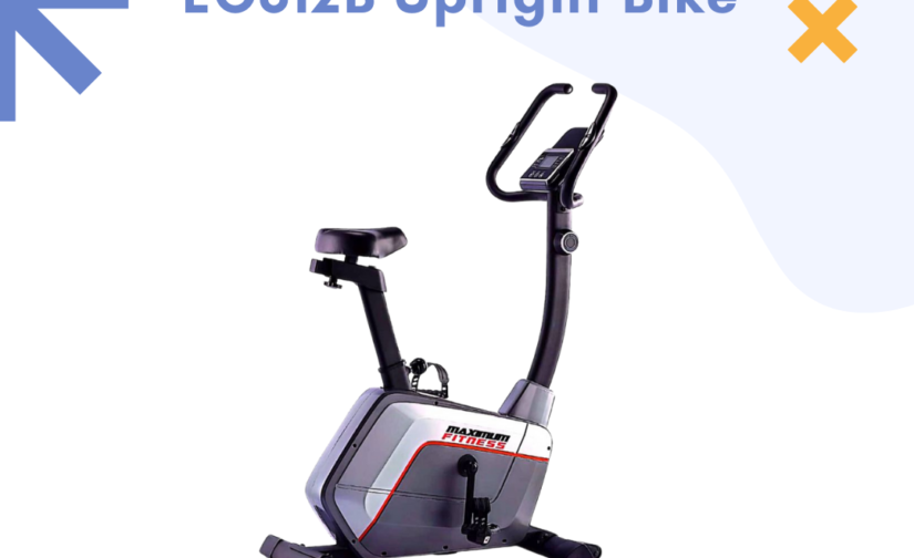 Maximum Fitness EC612B Upright Bike – Magnetic Exercise Bike with Adjustable Resistance, LCD Display & Comfortable Seat