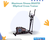 Maximum Fitness EK65701 Elliptical Cross Trainer – Low-Impact, Full-Body Workout Machine with Adjustable Resistance