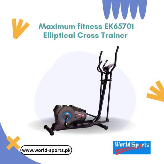 Maximum Fitness EK65701 Elliptical Cross Trainer – Low-Impact, Full-Body Workout Machine with Adjustable Resistance