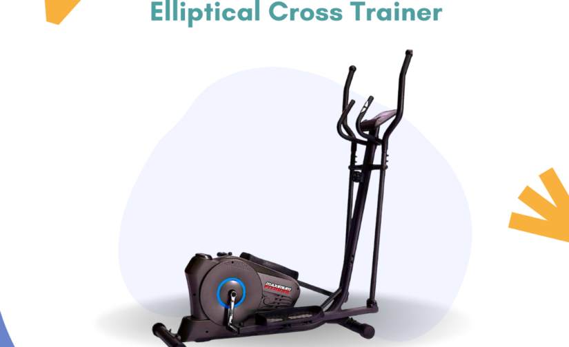 Maximum Fitness EK65701 Elliptical Cross Trainer – Low-Impact, Full-Body Workout Machine with Adjustable Resistance