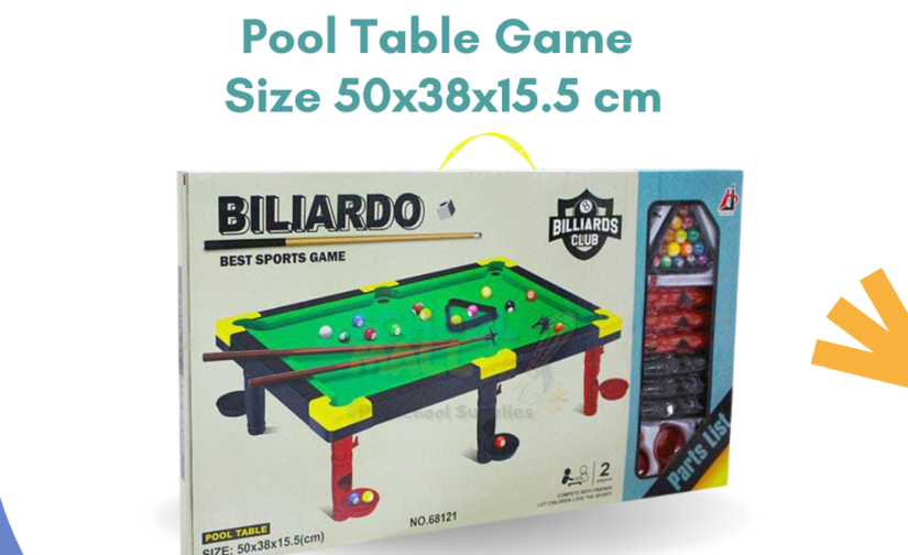 Mini Plastic Billiards Pool Table Game – 50x38x15.5 cm | Portable Indoor Sports Toy for Kids & Adults