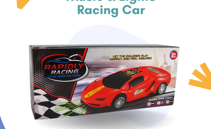 Music & Lights Racing Car – High-Speed Remote Control Car for Kids & Adults