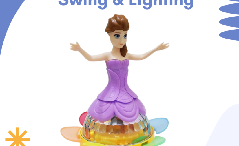 Musical Doll with Swing & Lighting – Interactive Toy with Music, LED Lights & Moving Swing