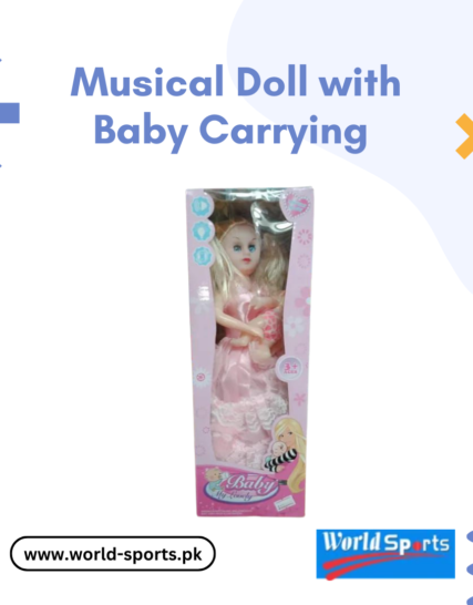 Musical Doll with Baby Carrying – Interactive Sound & Light Toy Doll for Kids
