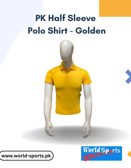 PK Half Sleeve Polo Shirt - Golden | Premium Cotton, Classic Fit & Stylish Casual Wear