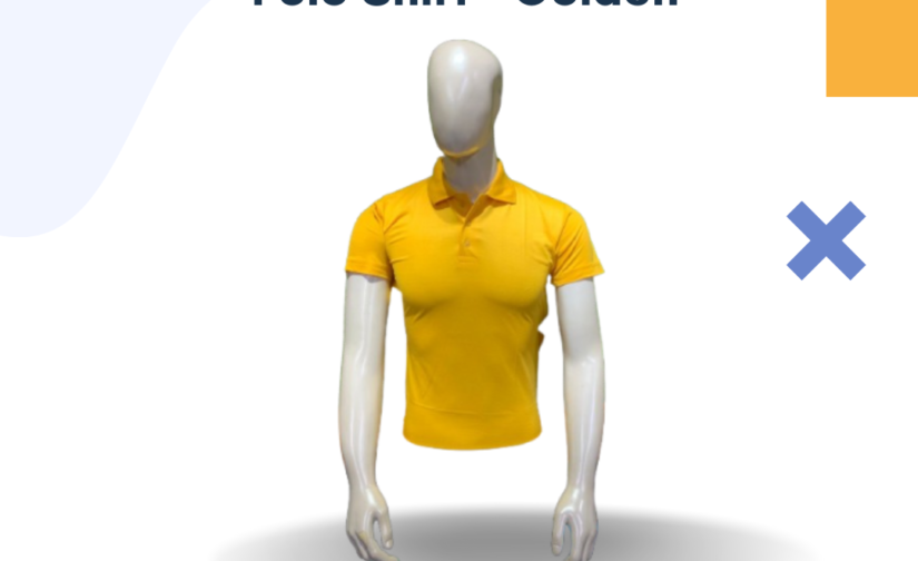 PK Half Sleeve Polo Shirt - Golden | Premium Cotton, Classic Fit & Stylish Casual Wear
