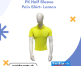 PK Half Sleeve Polo Shirt - Lemon – Stylish & Comfortable Casual Polo, Ideal for Everyday Wear
