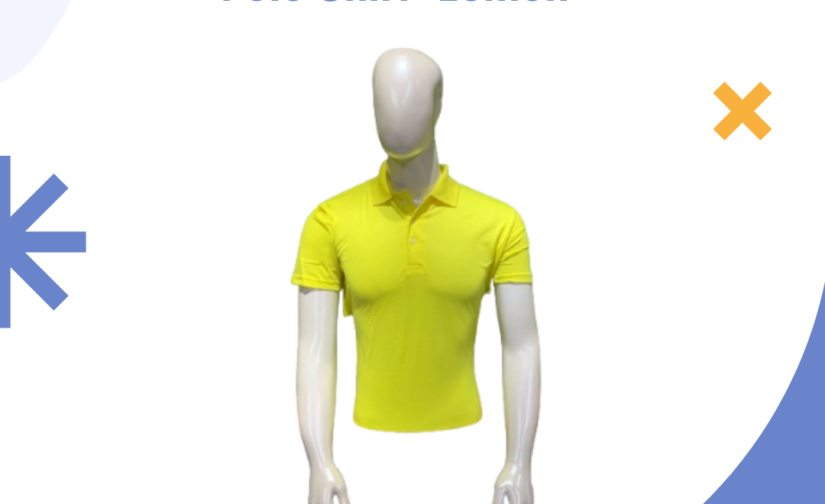 PK Half Sleeve Polo Shirt - Lemon – Stylish & Comfortable Casual Polo, Ideal for Everyday Wear