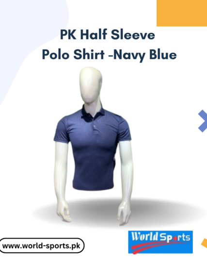 PK Half Sleeve Polo Shirt - Navy Blue | Premium Cotton, Classic Fit & Stylish Casual Wear