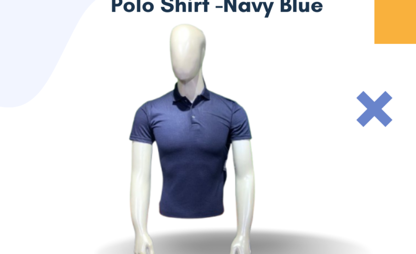PK Half Sleeve Polo Shirt - Navy Blue | Premium Cotton, Classic Fit & Stylish Casual Wear