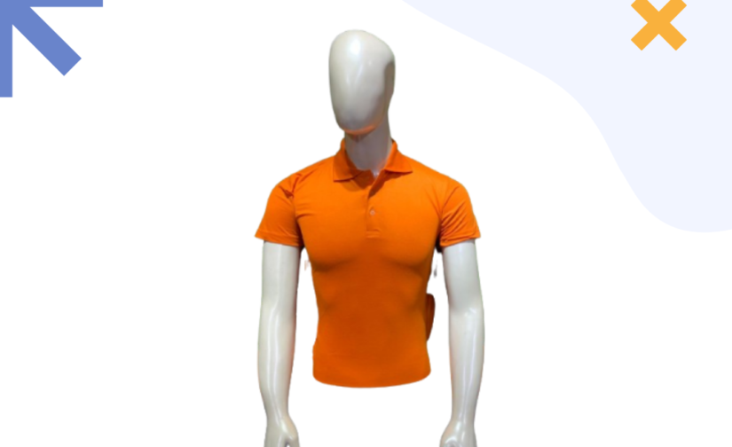 PK Half Sleeve Polo Shirt - Orange | Premium Cotton, Classic Fit & Stylish Casual Wear
