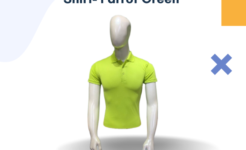 PK Half Sleeve Polo Shirt - Parrot Green, Premium Cotton, Casual & Comfortable Fit for Men