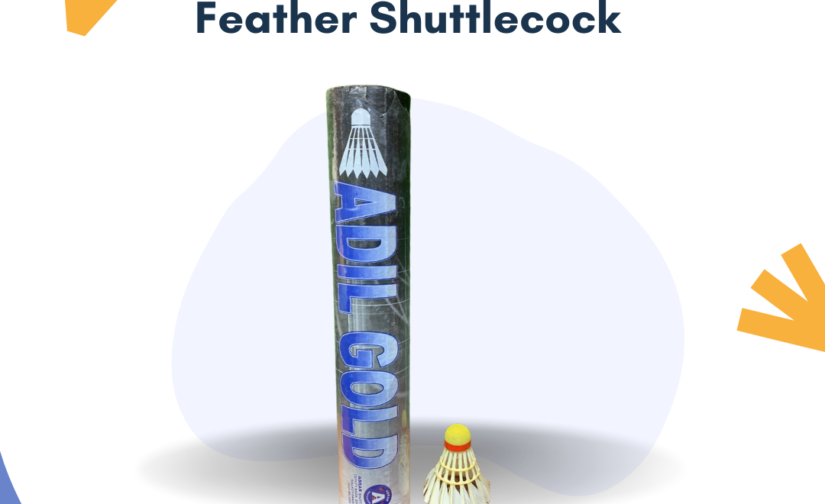 Pack of 12 Adil Gold Feather Shuttlecocks – Premium Quality, Durable & High-Speed Shuttlecocks