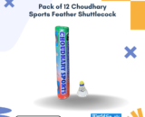 Pack of 12 Choudhary Sports Feather Shuttlecocks – Premium Quality, Durable & High-Speed Shuttlecocks