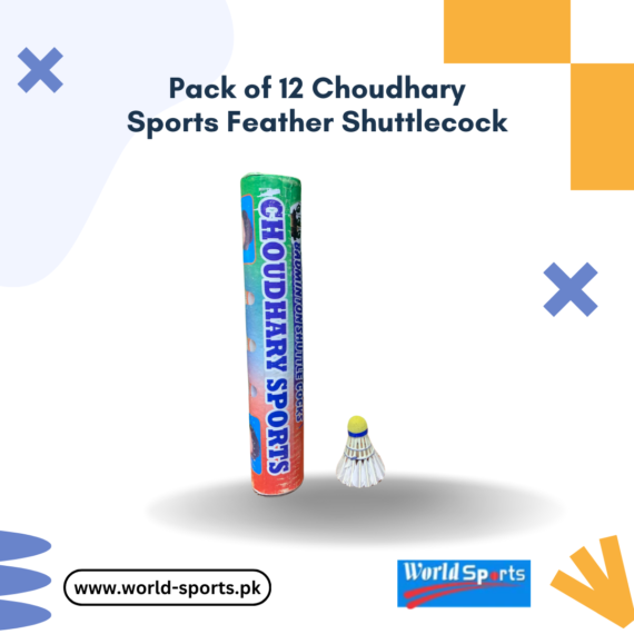 Pack of 12 Choudhary Sports Feather Shuttlecocks – Premium Quality, Durable & High-Speed Shuttlecocks