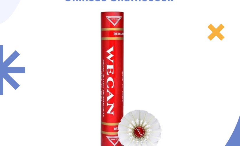 Pack of 12 Wecan Gold Chinese Shuttlecock – High-Quality Feather Shuttlecock for Professional