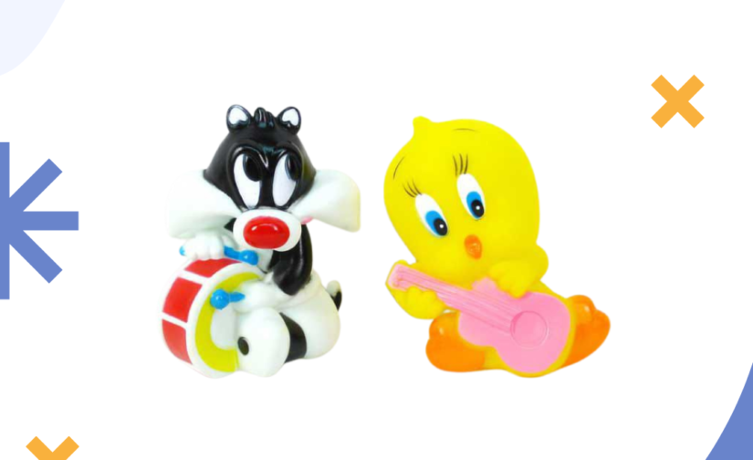 Pack of 2 ChuChu Toys – Soft, Squeaky Baby Teething Toys for Sensory Play
