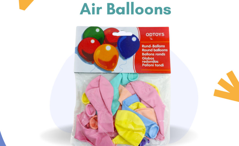 Pack of 20 Air Balloons – Vibrant & Durable Latex Balloons for Parties, Celebrations, and Decorations