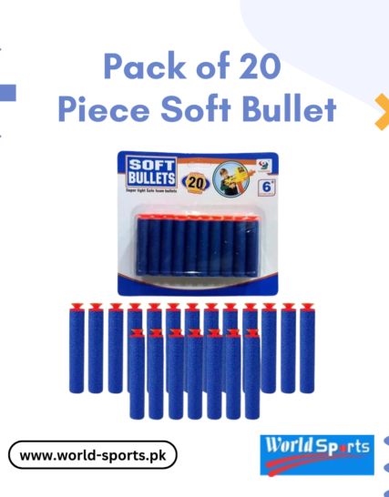 Pack of 20 Soft Bullets – Foam Dart Refill for Toy Guns & Blasters