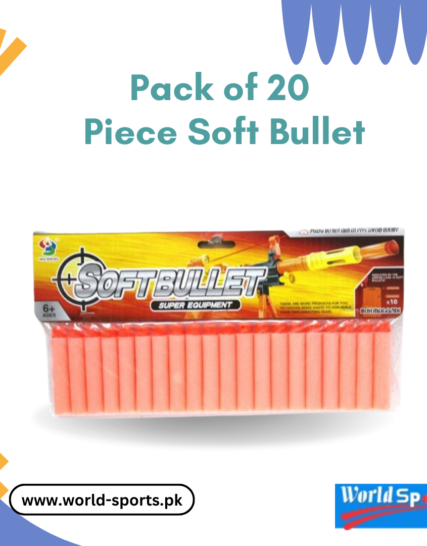 Pack of 20 Soft Bullets – Compatible Foam Darts for Toy Guns & Blasters