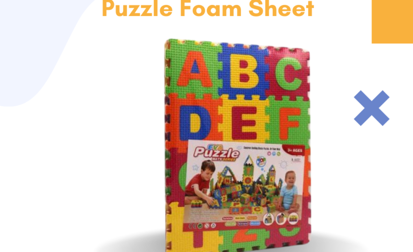 Pack of 3 ABC & 123 Puzzle Foam Sheet– Educational Alphabet & Number Learning Toy for Kids