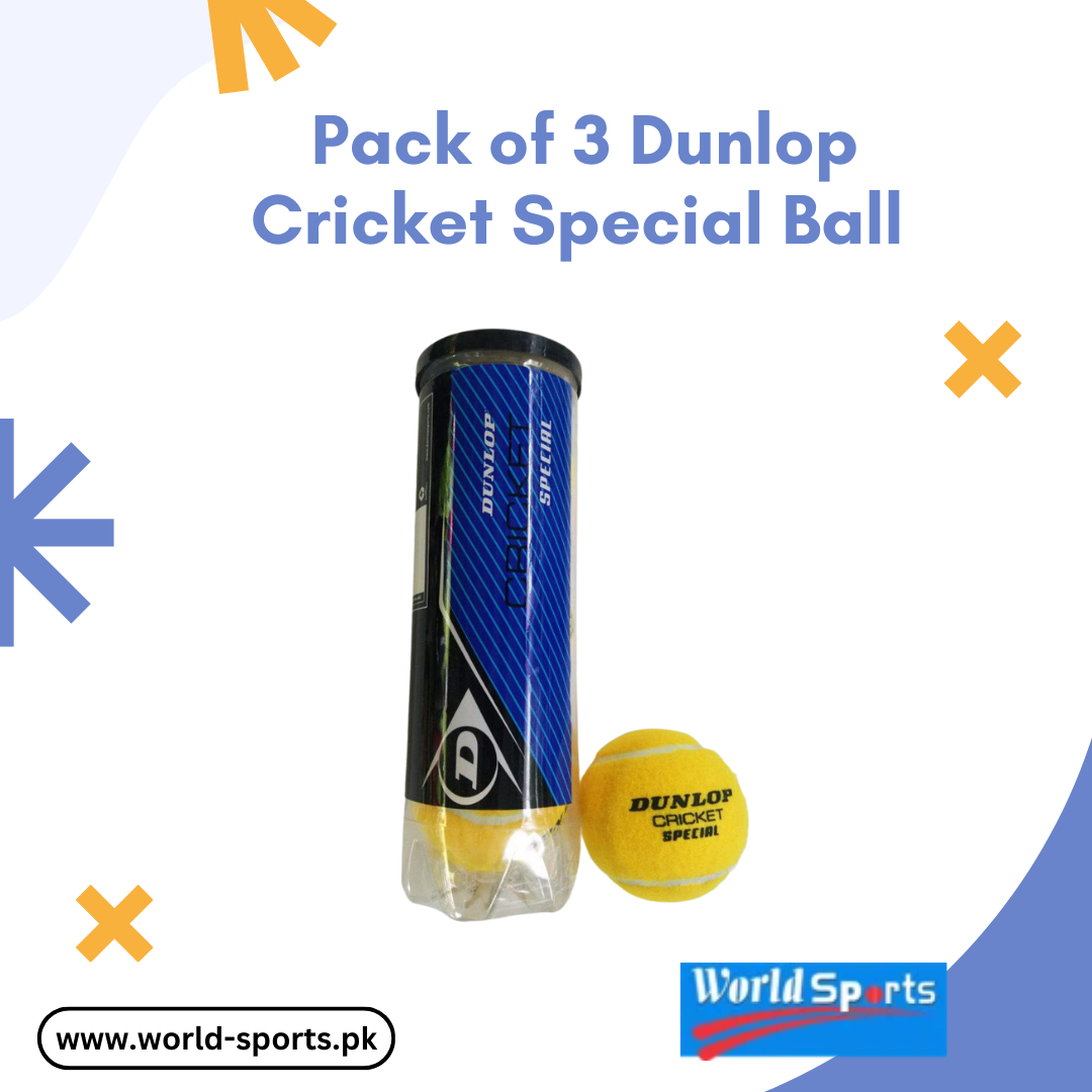 Pack of 3 Dunlop Cricket Special Balls | High Bounce & Durable | Ideal for Training & Matches