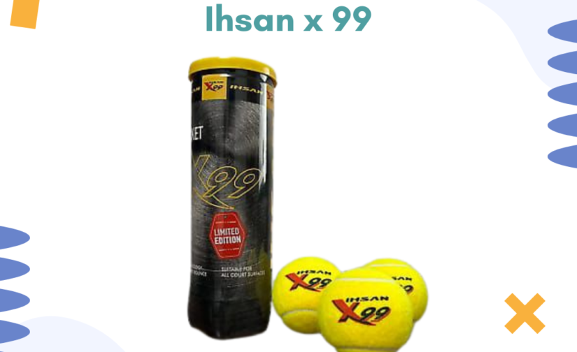 Pack of 3 Ihsan X 99 Cricket Tennis Balls | High Bounce & Durable | Ideal for Practice & Matches