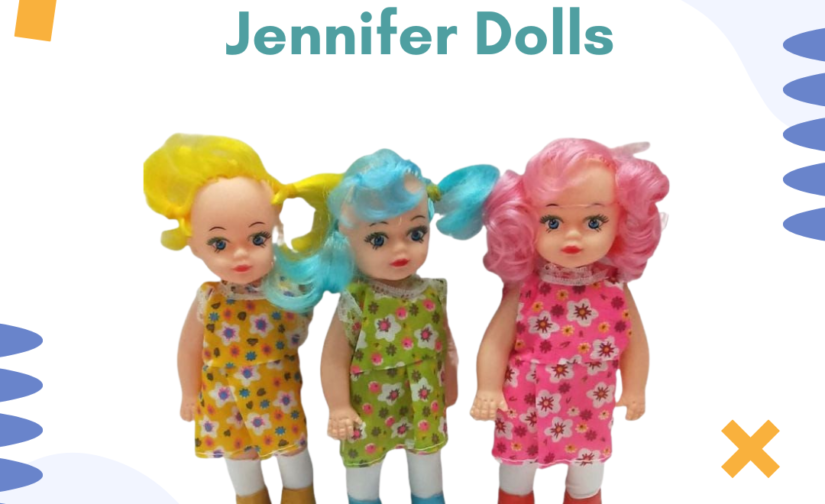 Pack of 3 Jennifer Dolls – Fashion Doll Set with Stylish Outfits & Accessories for Kids
