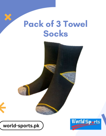 Pack of 3 Towel Socks – Ultra-Soft, Cushioned & Breathable Terry Cotton Socks for Maximum Comfort