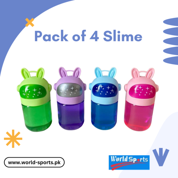 Pack of 4 Slime – Colorful, Stretchy, and Super Soft Sensory Play for Kids