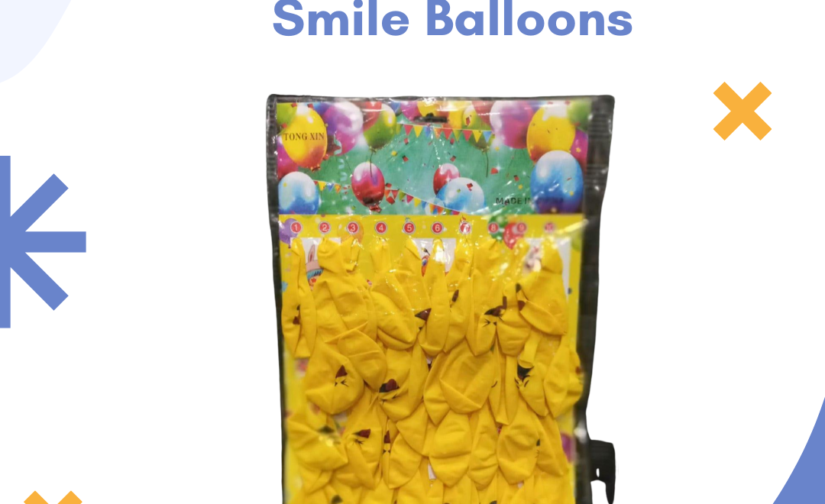 Pack of 40 Smile Balloons – Bright & Fun Party Balloons for Birthdays, Celebrations & Events