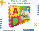 Pack of 6 ABC Puzzle Foam Sheet – Educational Alphabet Learning Toy for Kids
