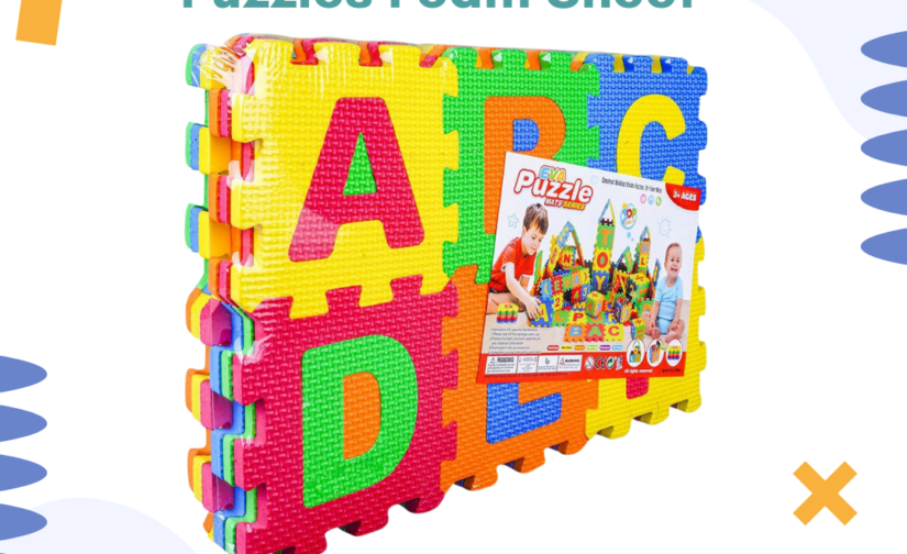 Pack of 6 ABC Puzzle Foam Sheet – Educational Alphabet Learning Toy for Kids