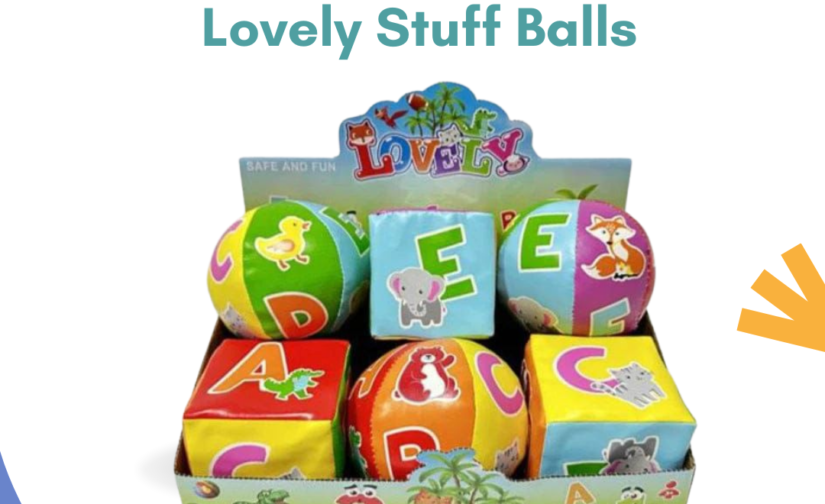 Pack of 6 Lovely Stuffed Balls – Soft Plush Balls for Kids, Toddlers & Sensory Play