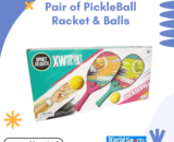Pair of Pickleball Rackets & Balls – Durable Paddle Set for Indoor & Outdoor Play