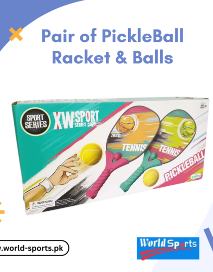 Pair of Pickleball Rackets & Balls – Durable Paddle Set for Indoor & Outdoor Play