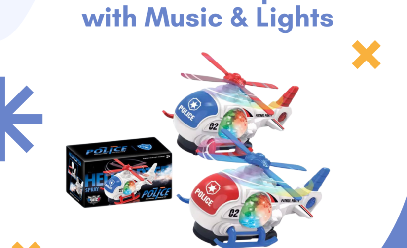 Police Helicopter with Music & Lights 